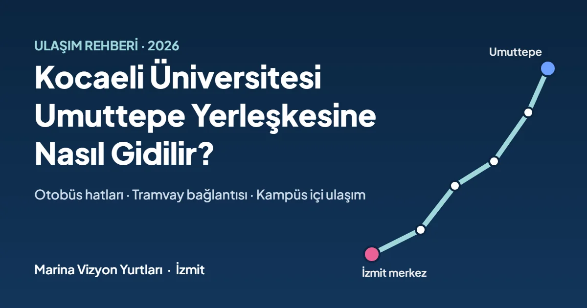 Kocaeli Üniversitesi Umuttepe yerleşkesine ulaşım rehberi